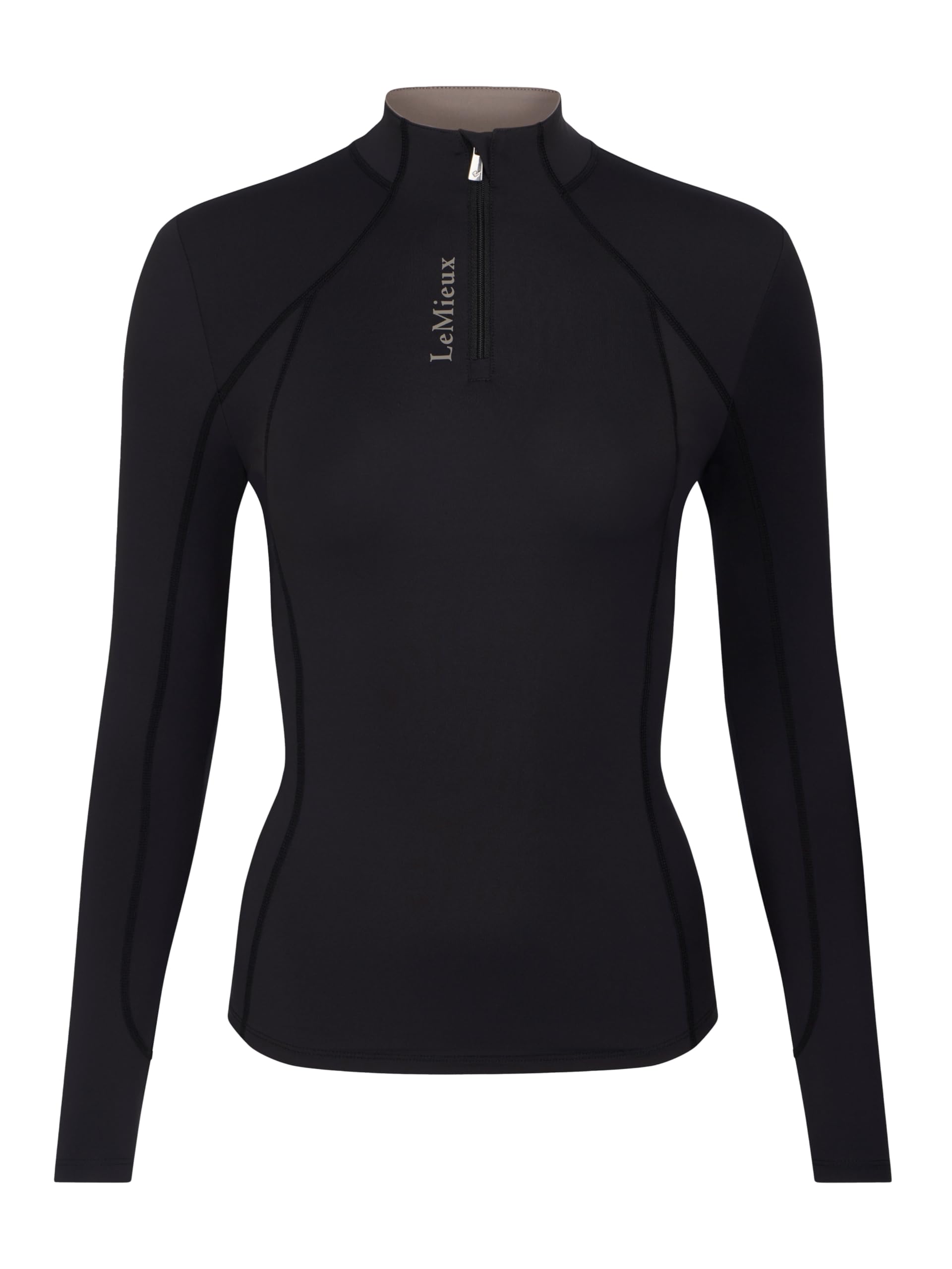 LeMieux Classique Womens Long Sleeve Base Layer - Black 14