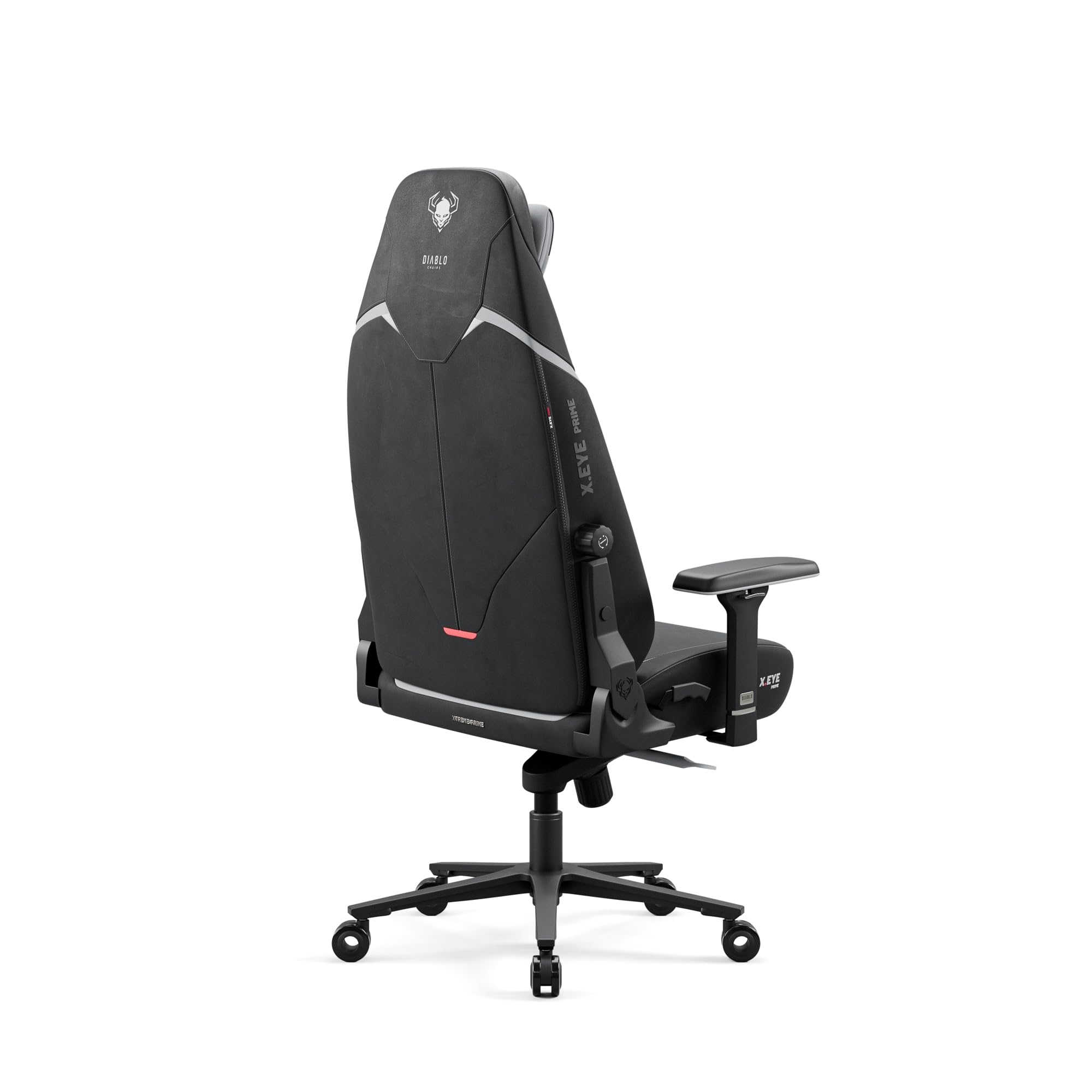 DIABLO X.Eye Prime Sedia Gaming Ufficio Ergonomica Poltrona Gamer Tessuto Poggiatesta Magnetico Seduta Rinfrescante Supporto Lombare Regolabili Braccioli 4D Caricabile fino a 140 kg Burned Black