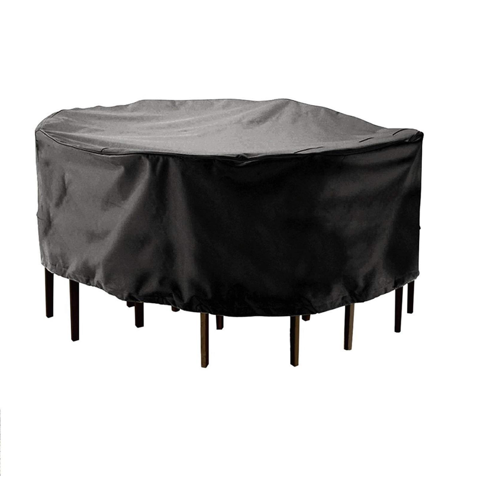 Muebles de jardín al Aire Libre Cubierta de Mesa Redonda Silla de Silla de Mesa Impermeable Oxford Mimbre Sofá Protección Patio Snow Snow Polvo a Prueba de Polvo Cubiertas Funda Muebles Jardin