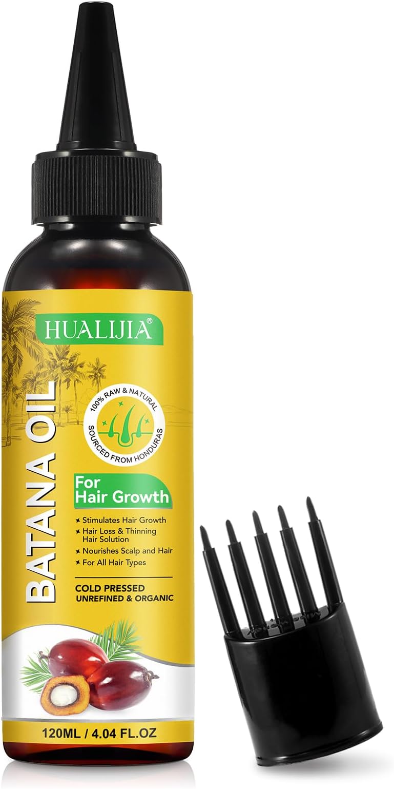 Batana Oil for Hair Growth 120ml, Raw Batana Oil Organic from Honduras - for Thicker & Stronger Hair, Scalp and Hair Oil, Men & Women All Hair Types