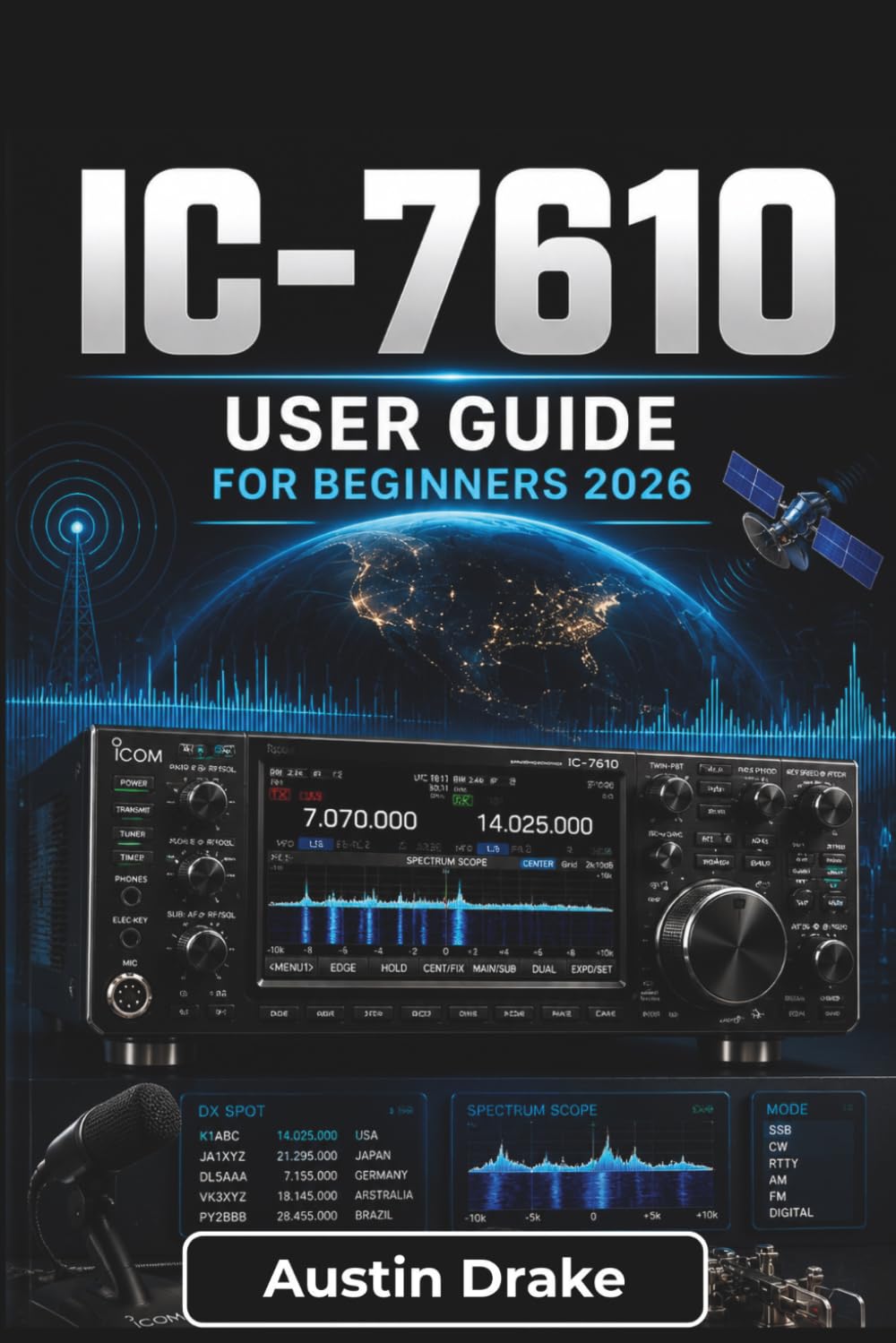 IC-7610 mode d'emploi configuration antenne et liaisons numériques