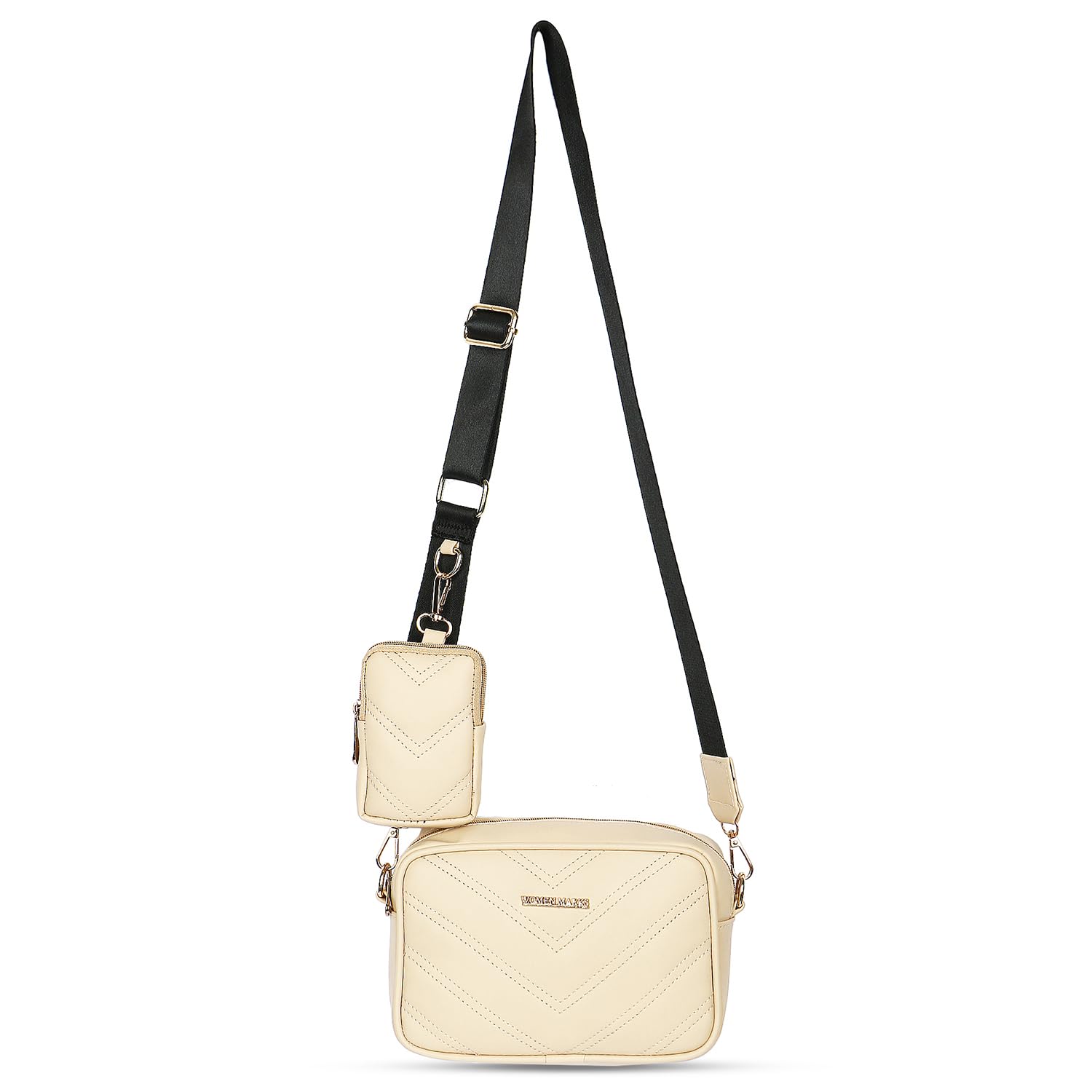 WOMEN MARKS WOMENS SLING BAG Quilted Small Crossbody Bag with Coin Purse Pouch Women Square Snapshot Camera Side Shoulder 2 Size Sling (CREAM) (B0DBJ3GRTM) Amazon Price History, Amazon Price Tracker