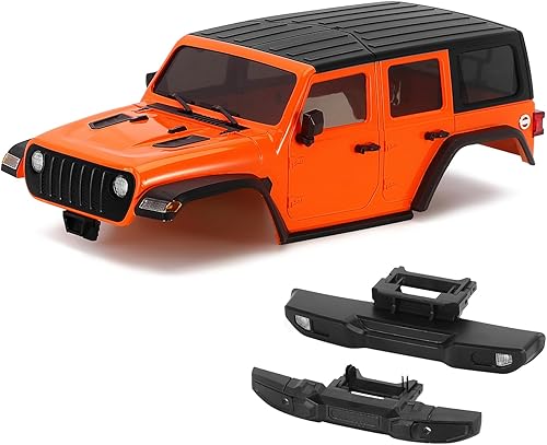 INJORA Carcasa de distancia entre ejes de 6.10 pulgadas, kit de cuerpo de techo rígido ABS con parachoques delantero trasero para chasis TRX4M