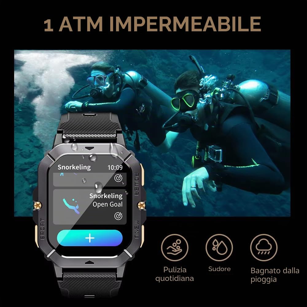 Orologio Smartwatch C28 Fitness Tracker Bluetooth Call 410mAh