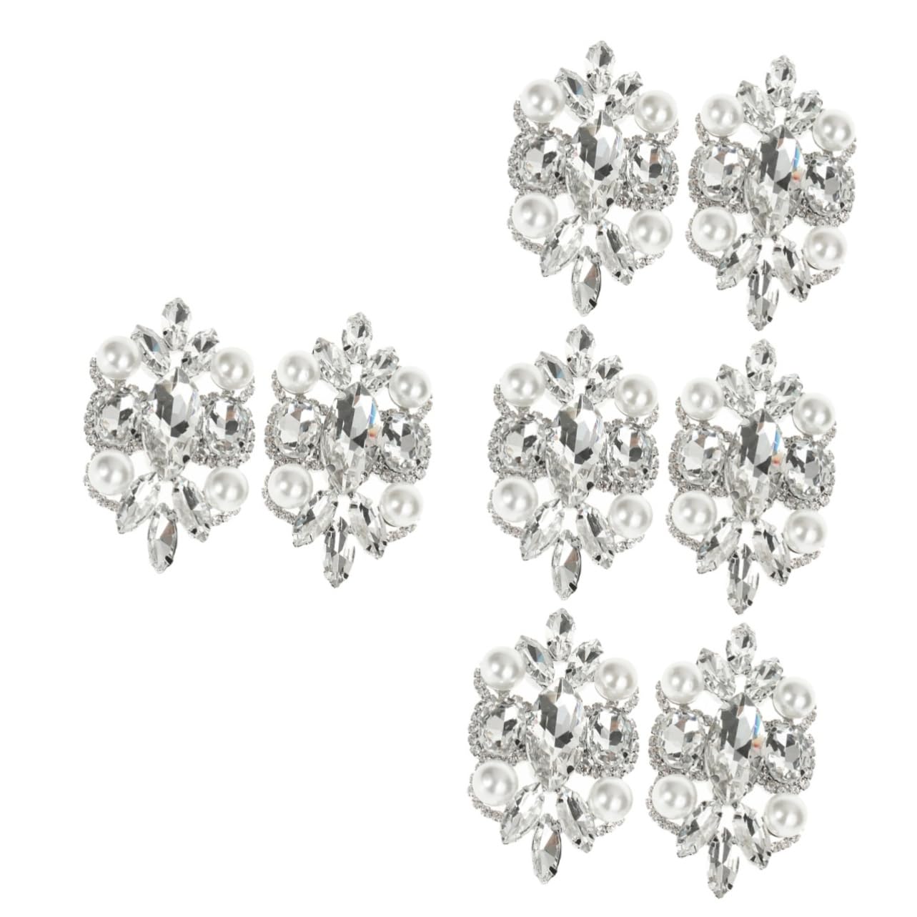 PACKOVE Fibbia Per Scarpe Da Sposa Fermagli Per Scarpe Strass Scarpa Ornamenti Nuziali Ciondoli Per Di Perle Ornamenti Di Perle Fermagli Per Fibbie Per Addominali