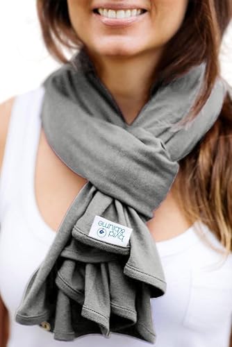 Miniatura 8 de Byrd & Blume Funda de lactancia de maternidad, transpirable, ligera, para lactancia, chal envolvente, bufanda, poncho, broches ajustables, cobertura