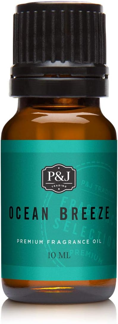 P&J Trading Fragrance Oil for Diffusers for Home - Ocean Breeze 10ml Fragrance Scents for Candle Making - Soap Making Supplies & Car Diffuser Scents