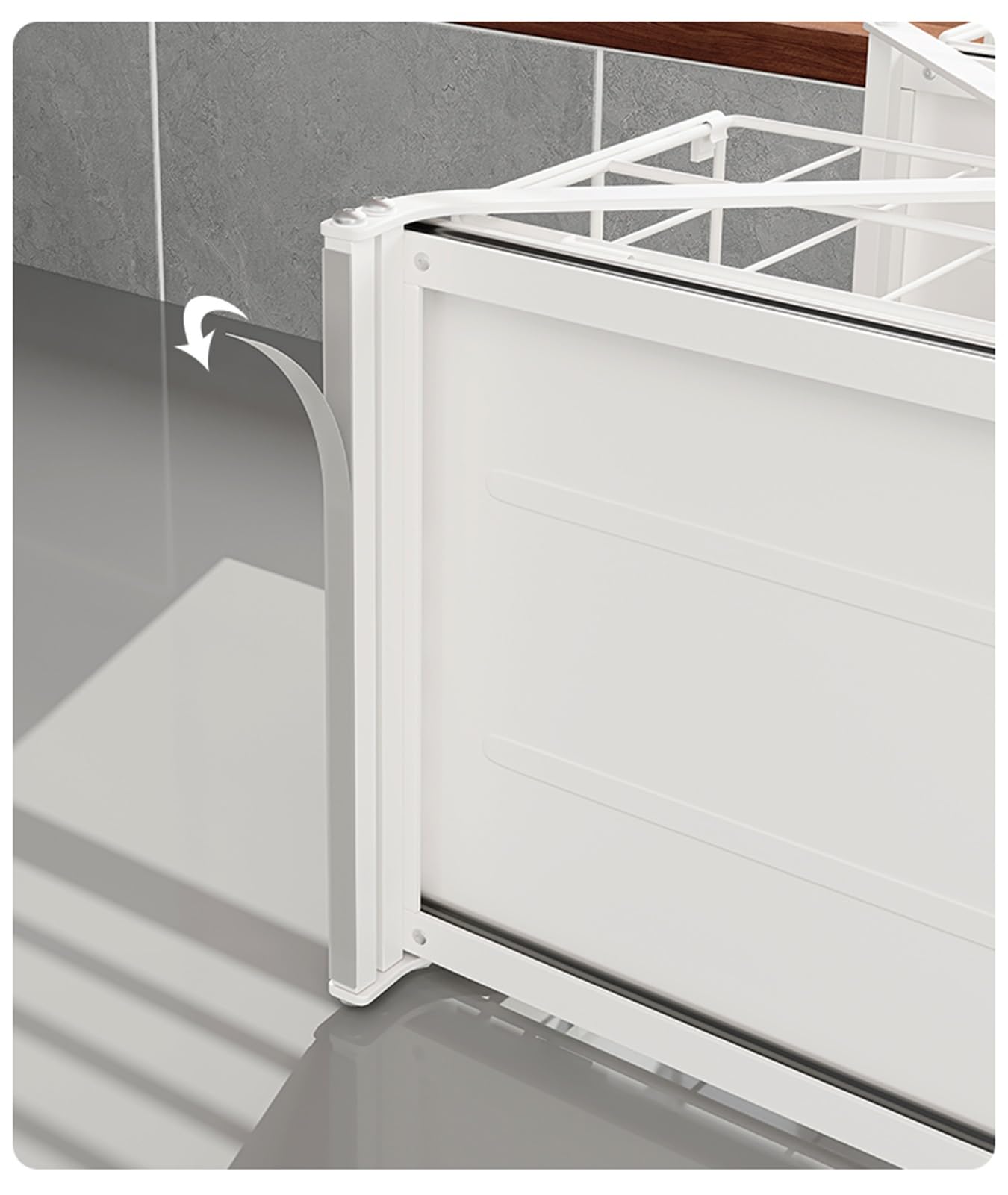 Spülschrank Organizer Untertisch-Organizer, 2-stufiger Untertisch-Organizer für Küchen- und Badezimmerspülen und ausziehbares Regal für Küchen- und Badezimmer(Size:S)