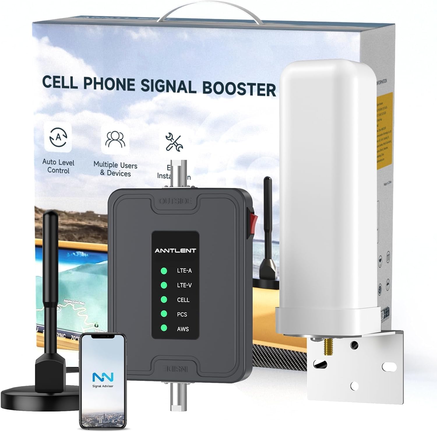 Rural Areas Cell Phone Signal Booster ATT Verizon T-Mobile 5G 4G