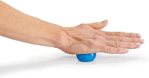 Miniatura 9 de OPTP Mini bolas  Juego de bolas de auto-masaje rellenas de aire de vinilo (2 piezas) para terapia de manos y pies, pequeñas bolas de terapia para