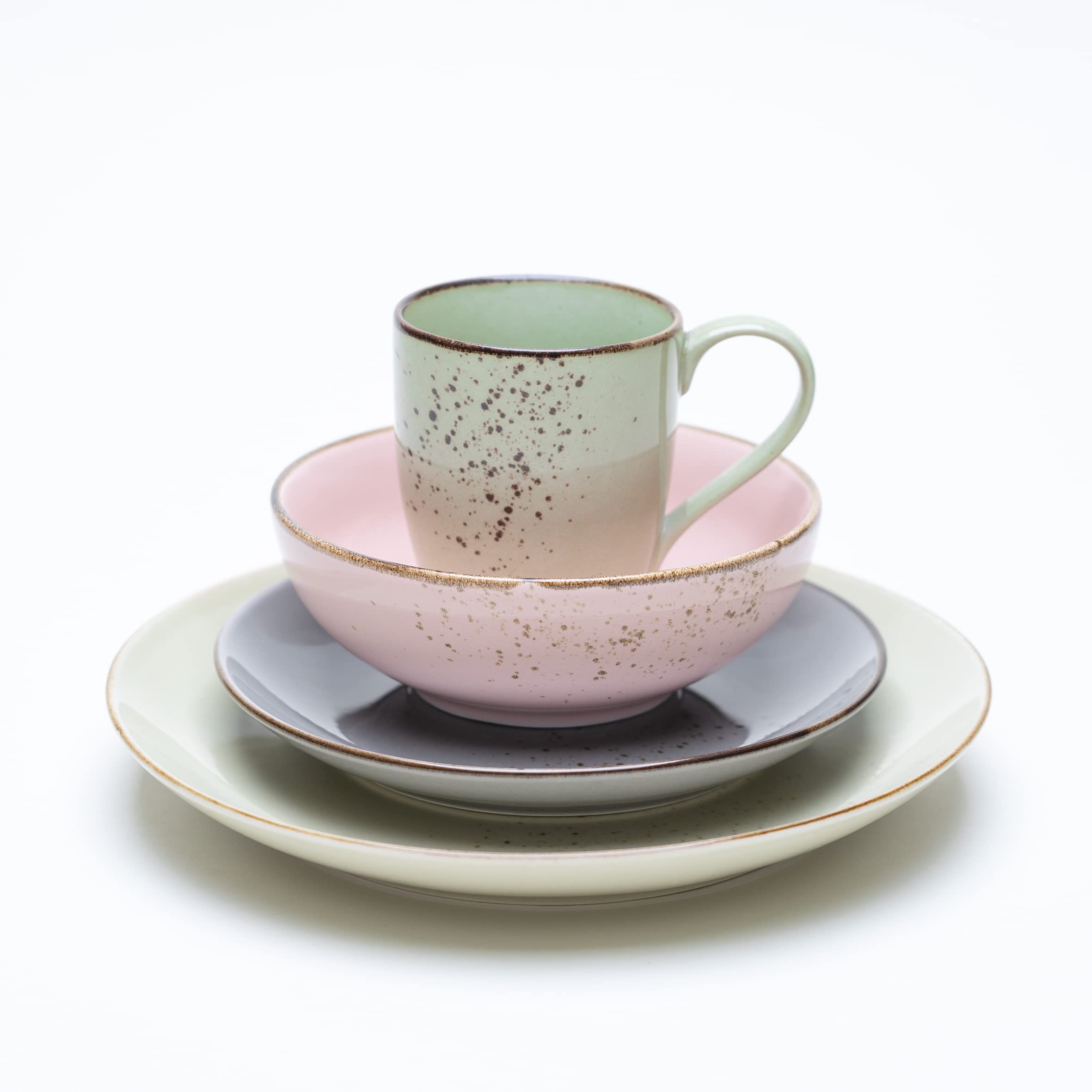 CreaTable, 20298, série Nature Collection VINTAGE GARDEN, service de table, service combiné 16 pièces