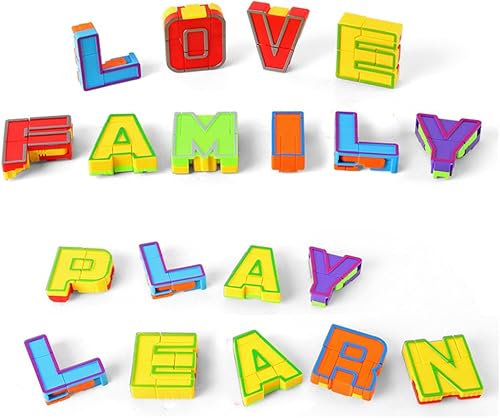 Miniatura 7 de Alfabeto Robots juguete para niños ABC aprendizaje educación preescolar juguetes 26 piezas/caja de regalo