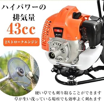 【新品未使用】背負式エンジン草刈機 強力パワー！ナイロン刃&チップソー付 新品未使用】背負式エンジン草刈機 強力パワー！ナイロン刃