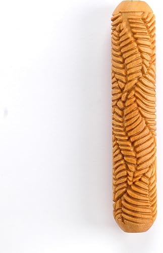 Miniatura 8 de MKM Pottery Tools Rodillos de mano grandes de madera para arcilla (BHR-147 Coneflowers)