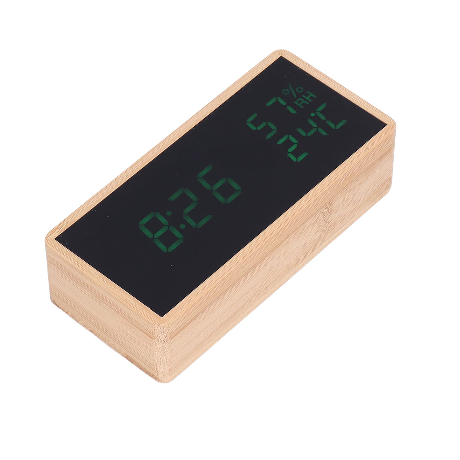 0 Despertador, Despertador para Dormitorio, Reloj Electrónico Temperatura Humedad LED Reloj Digital Control De Sonido Despertador, Funciona con Pilas Regalo de San Valentín