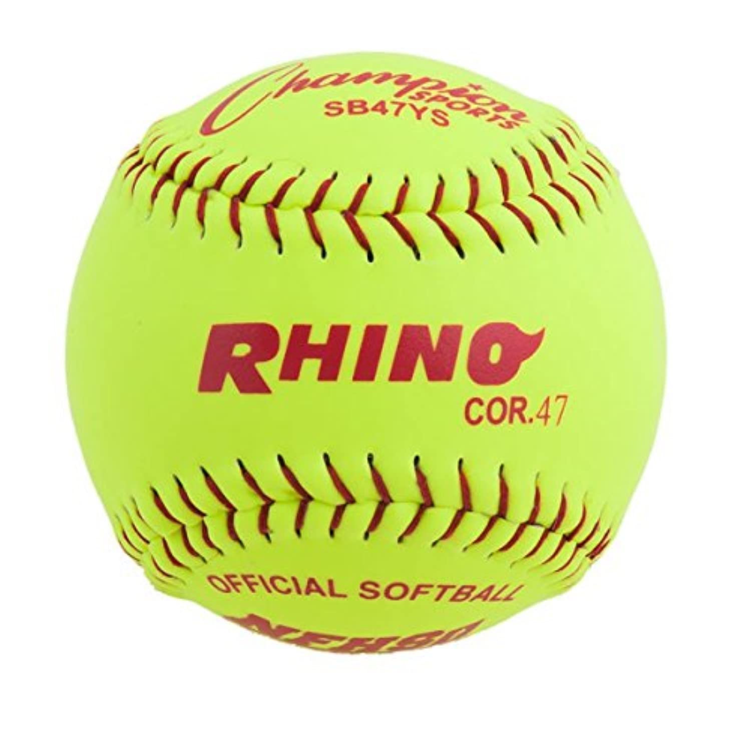 Champion Sports® Softballs – Leather & Synthetic Softballs for Practice or Game Play, Multiple Sizes, Cores & Styles, NFHS Approved & Training Sets