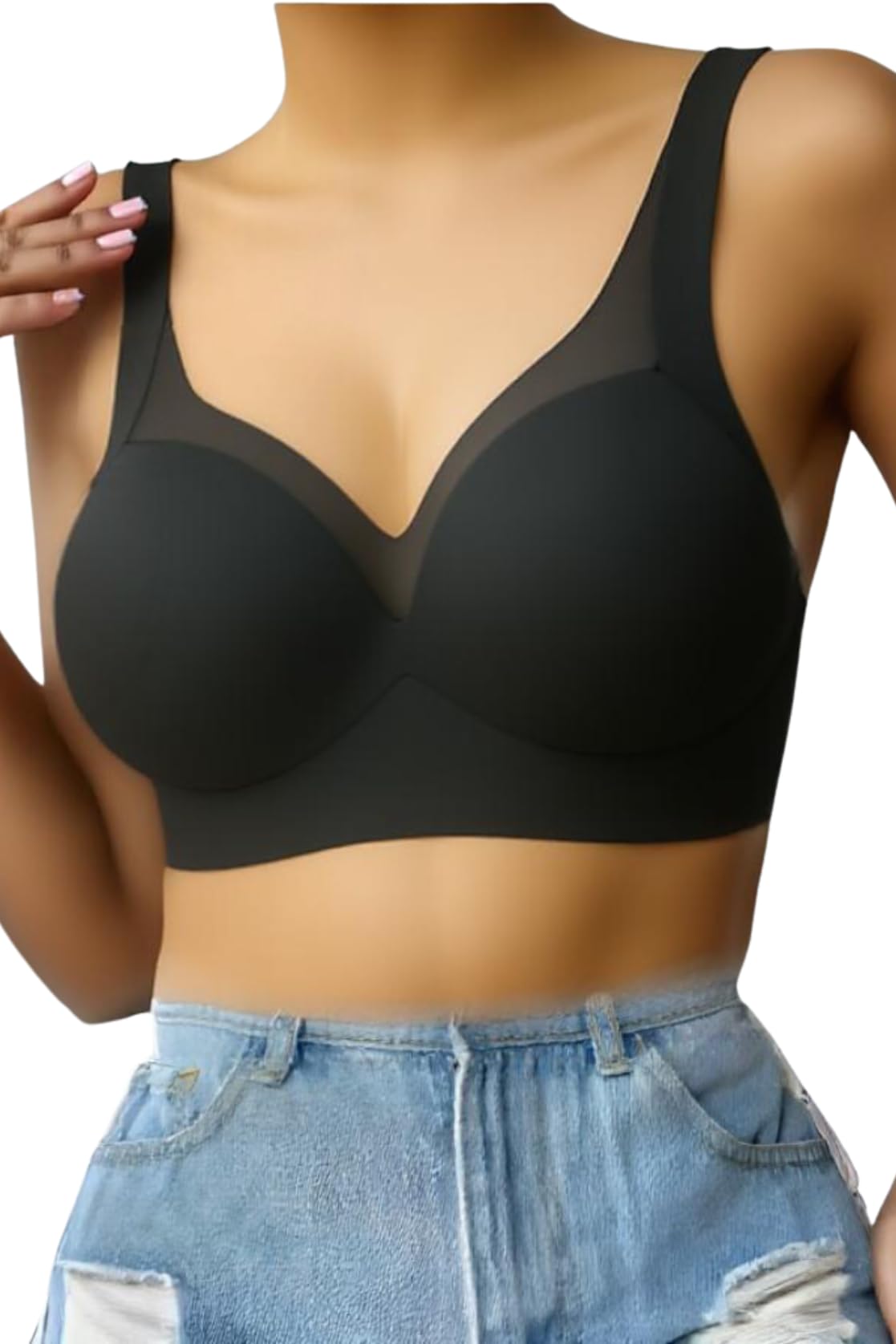 Women’s Padded Sports Bra – Full-Coverage, Wire-Free, High-Impact Support for Gym, Running & Yoga | 001