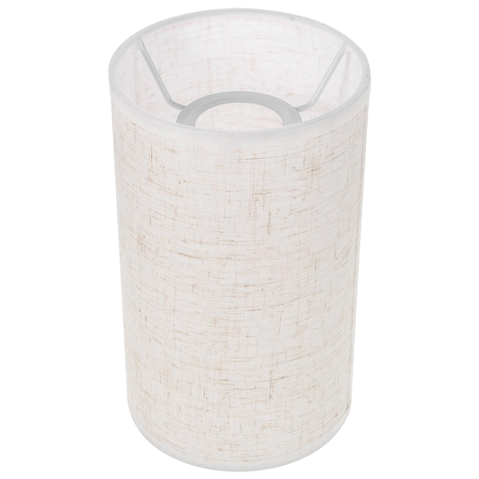 OSALADI Mały abażur cylindryczny gwint E27 lniany materiał osłona lampy bęben abażur 7,87 x 4,72 cala do lamp stołowych i stojących oświetlenie wewnętrzne