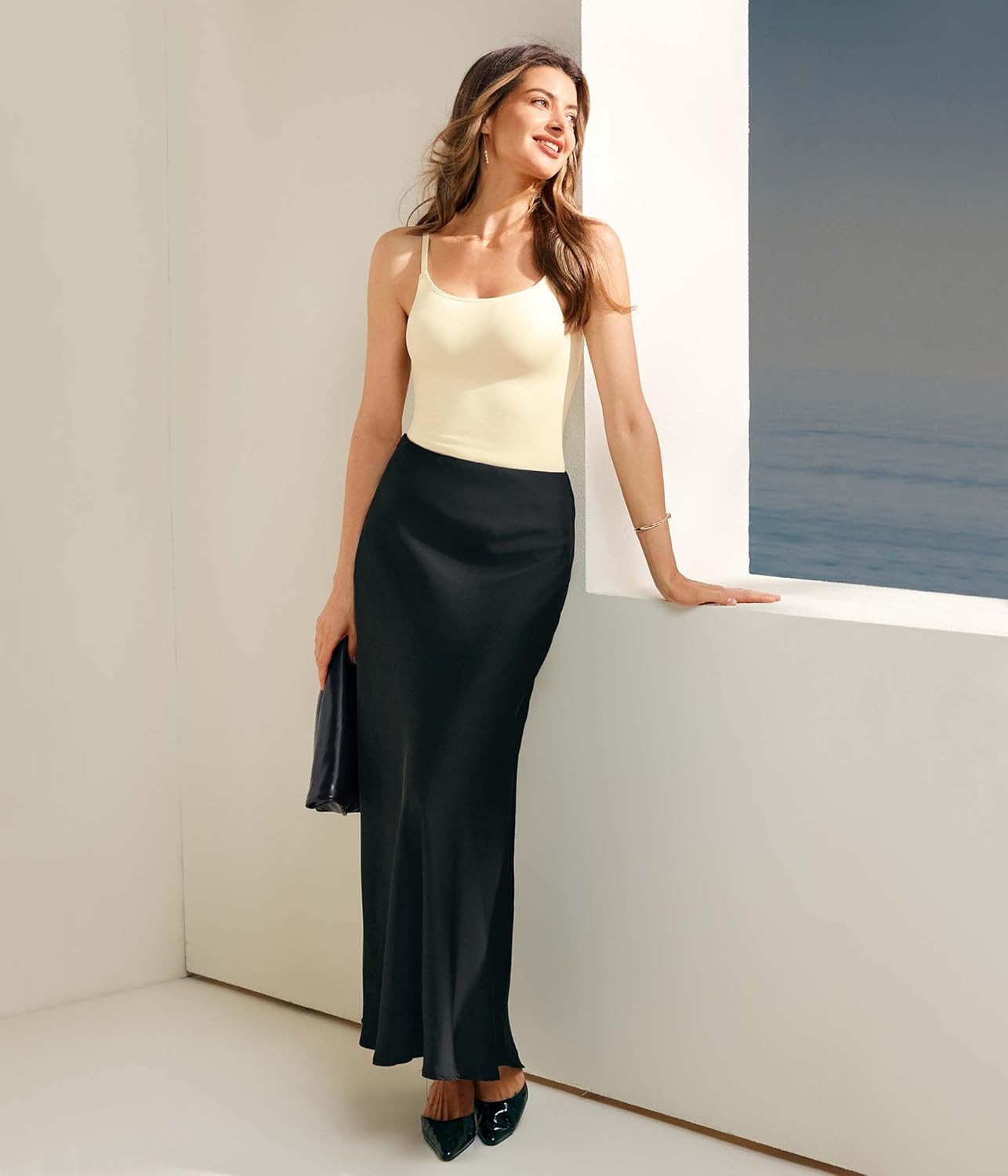 LODAY Compression Tank Top Shapewear Tummy Control Body Shaper Scoop Neck Camisole Cami Tops - Image 5