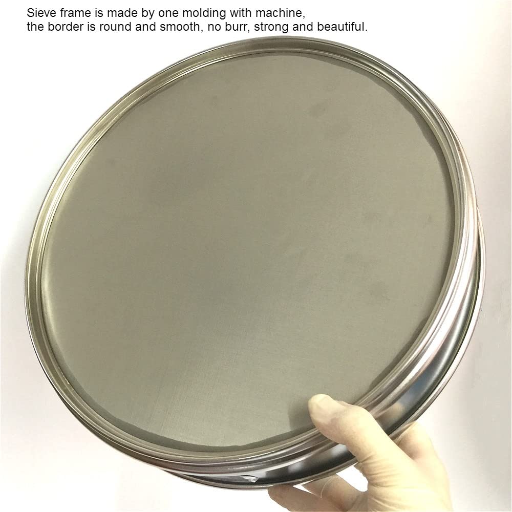Prueba DE Laboratorio ESTÁNDAR TAMIENTE DE MUESTRACIÓN DE Sampling PHARMACOPEIA SIVE 304 Sus Filtro Malla croming Marco R30cm 1000 Malla / 0.008mm