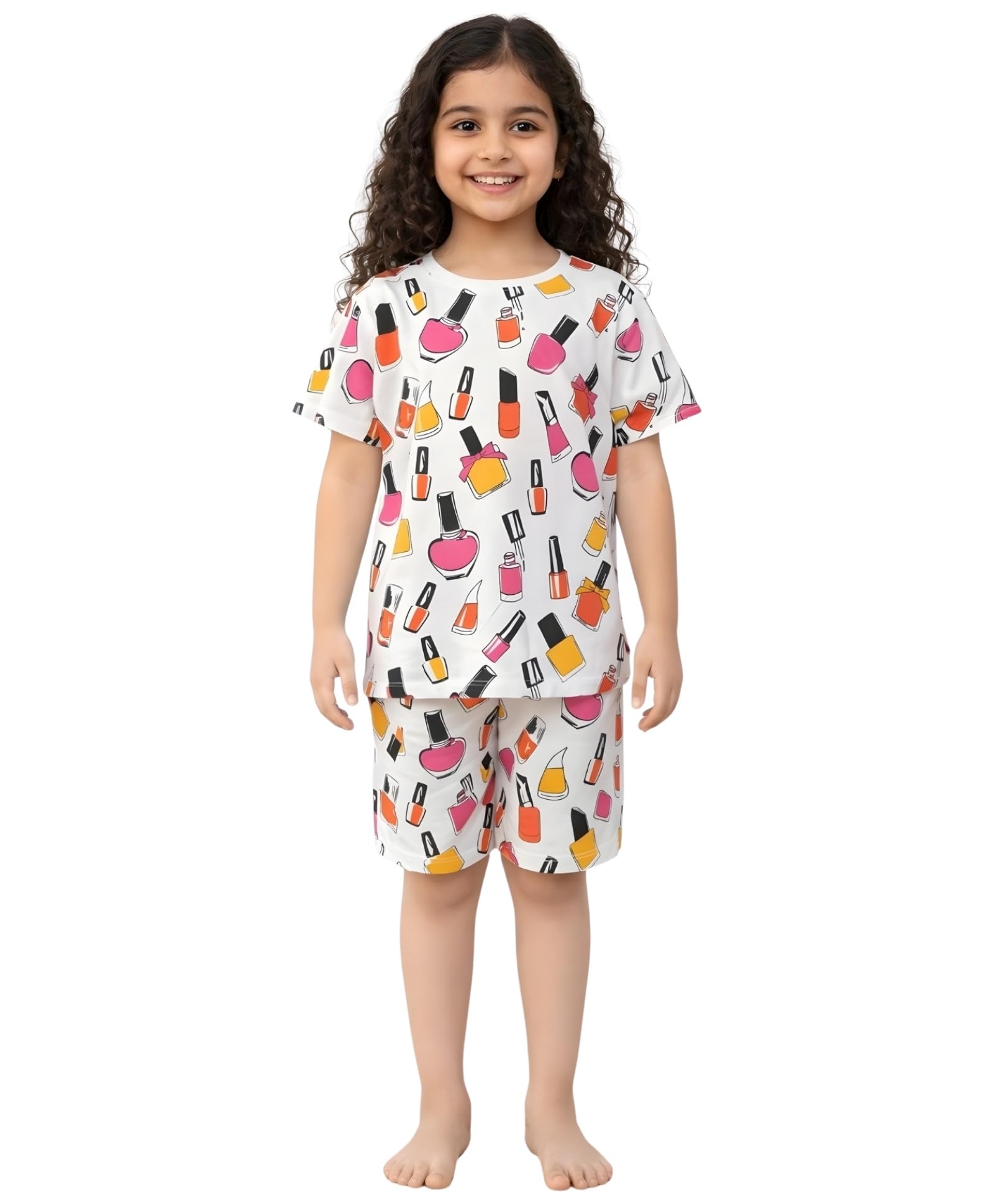 anthrilo Sleepwear Shorts Set for Girls| Material: 100% Pure Cotton | Fabric: Skin-Friendly, ensuring a Soft Touch on Delicate Skin| Fit: Regular |Age Range: Suitable for Girls Aged 0-14 Years-picture-54