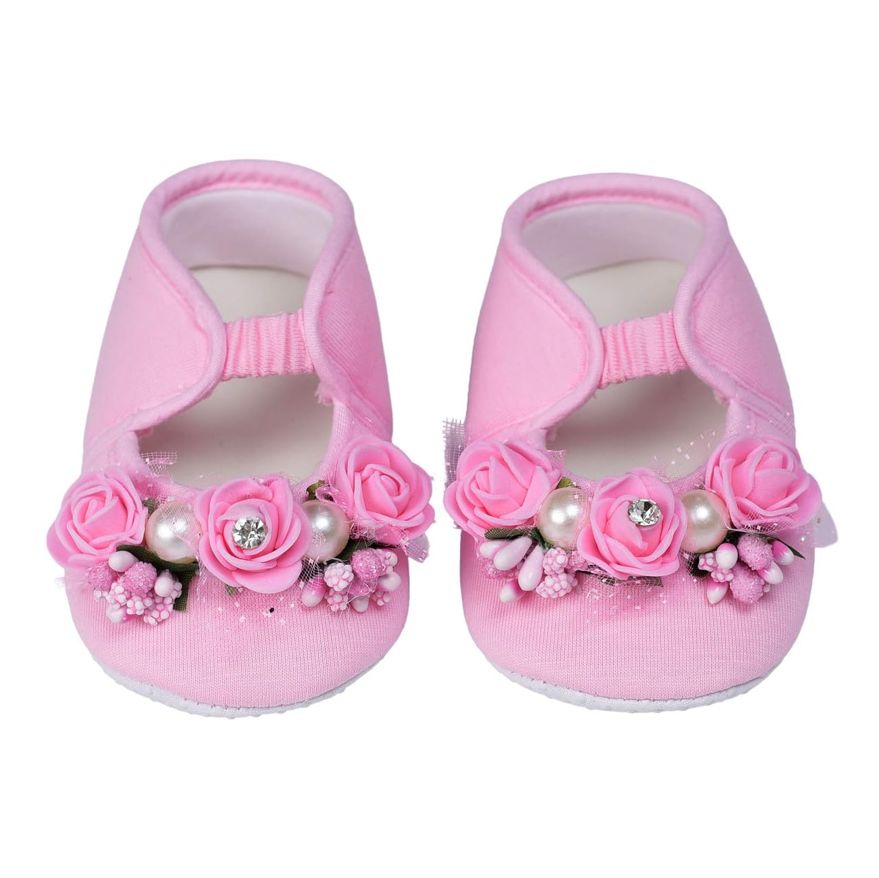 Baby Girl Booties Soft Sole Non-Slip Infant First Walker Shoes - LIGHT PINK-image-48