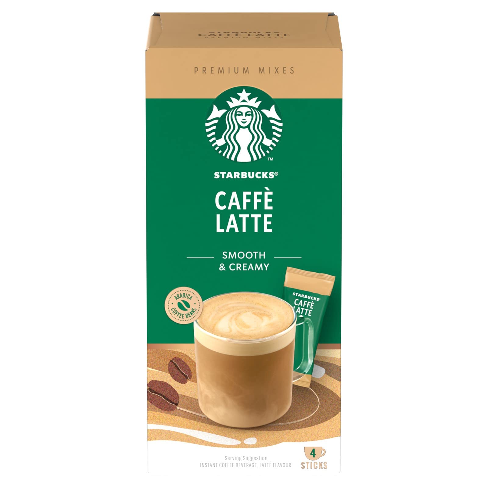 Starbucks Caffè Latte Premium Smooth & Creamy, Arabica Instant