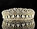 Princess Pearl Austrian Crystal Rhinestone Hair Tiara Crown Wedding T11895g Gold