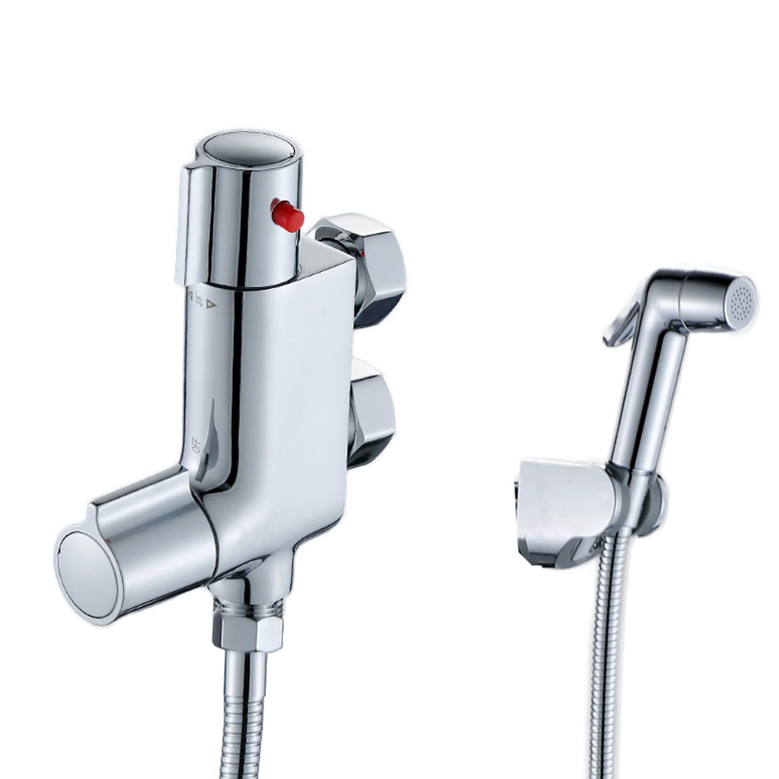 Nucelit Wall Mounted Model Quick Connection Bidet Sprayer With Stable Water Flows & Erosion Resistance Bathroom Sprays Tool Set Simple Installation High Pressure Bidet Sprayer