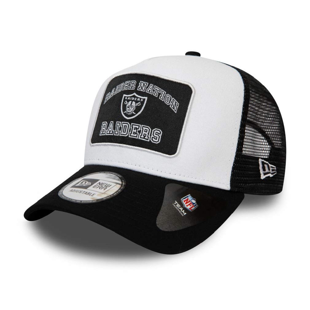New Era Las Vegas Raiders NFL Cap verstellbar Trucker Kappe American Football Weiss - One-Size