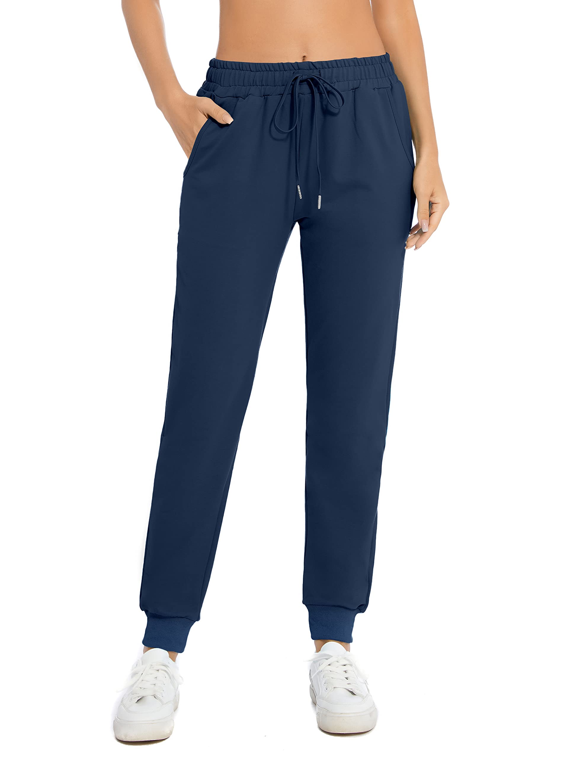 Custer's Night Women's Sweatpants Joggers Cotton Yoga Lounge Sweat Pants Casual Running Tapered Pants with Pockets