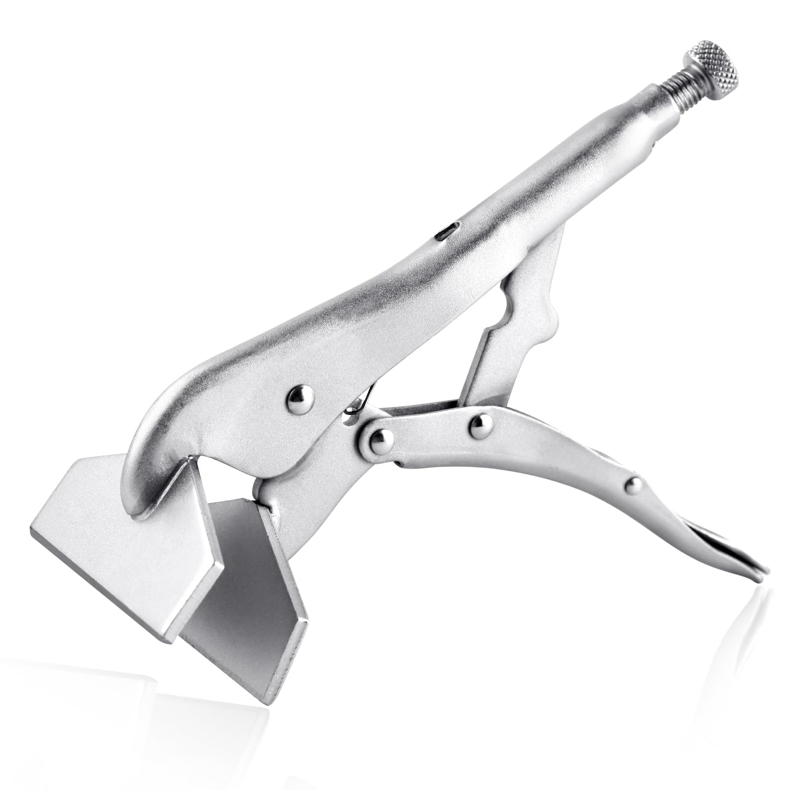 SPEEDWOX 10 Inch Locking Pliers Locking Sheet Metal Clamp Extra Wide Duck Billed Pliers Heavy Duty Sheet Metal Grip Tool Adjustable Opening Welding Plier Vise Grip Clamps