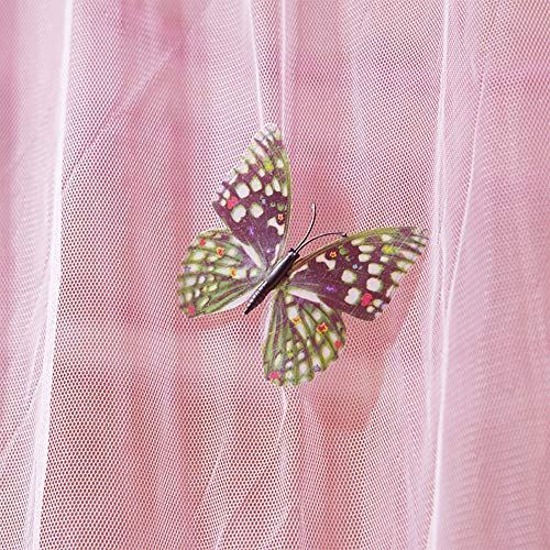 Wifehelper Ademend Ronde Luifel Kant Prinses Stijl Klamboe Bed Gordijn Netting Home Slaapkamer Decor (Roze) - Image 7