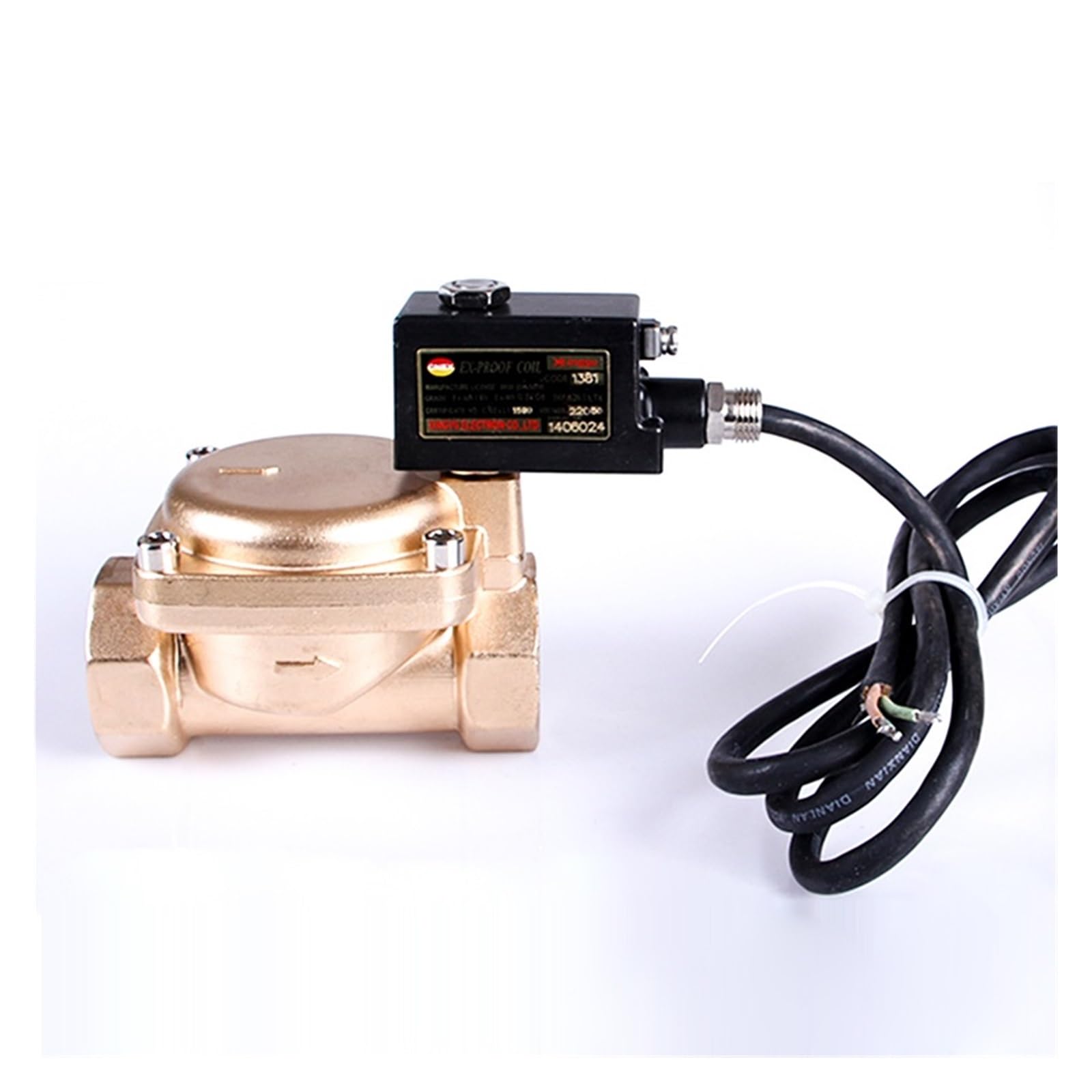 Lnhhg Dn32 High Pressure 16 Kg Explosion Proof Solenoid Valve Brass Ip65 Normally Closed Ac220 Dc24v For Water Oil Air