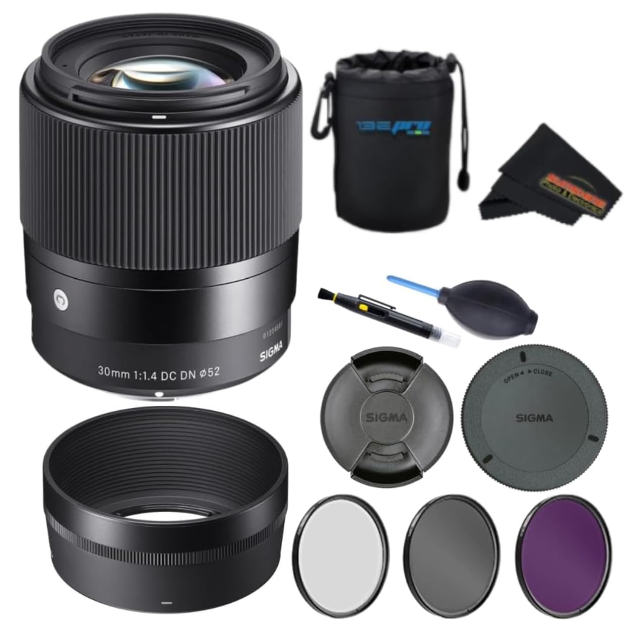 Sigma 30mm F1.4 Contemporary DC DN Lens for Sony E-Mount Cameras +