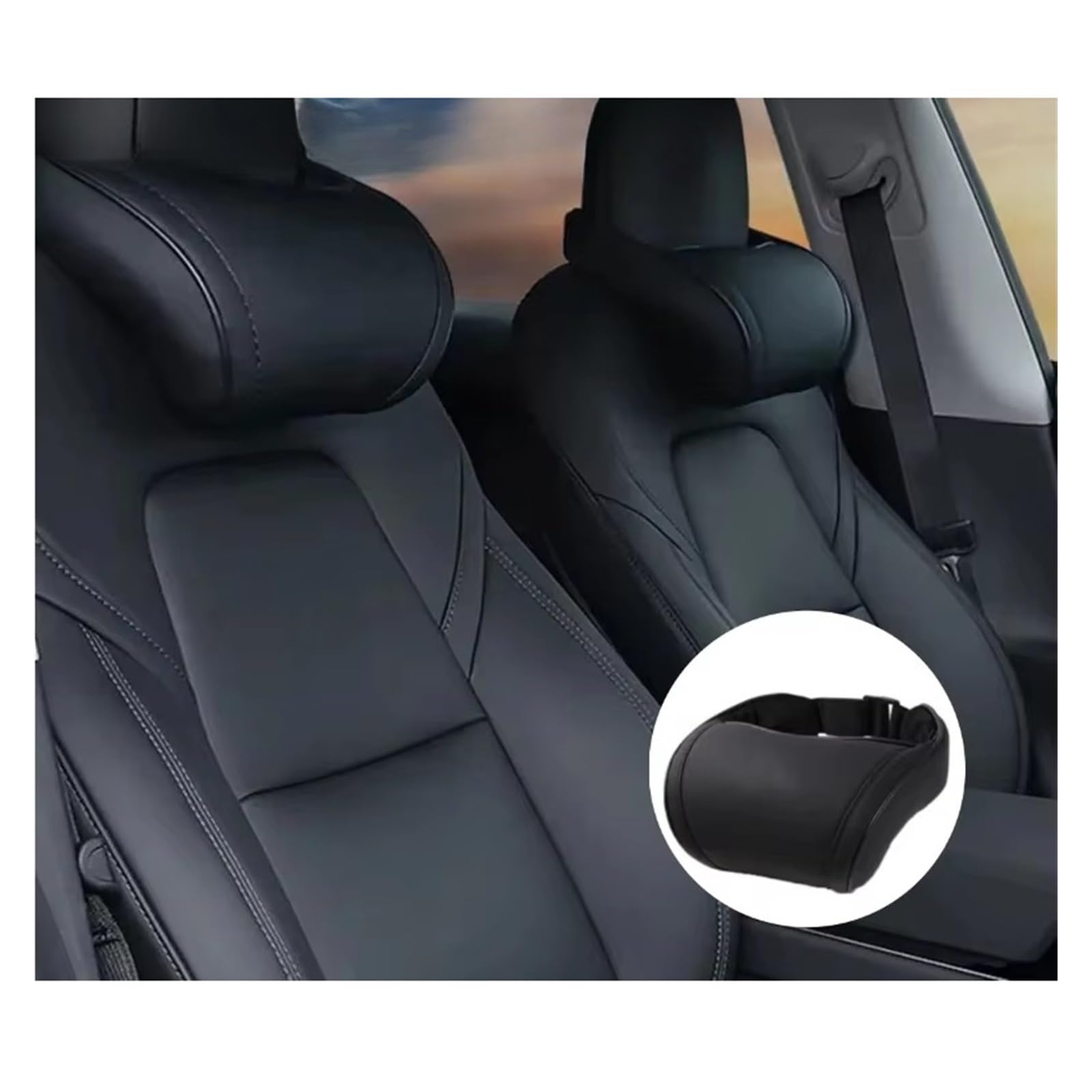 Amazon | 1/2個 ネックピロー ヘッドレストサポートクッション テスラ 