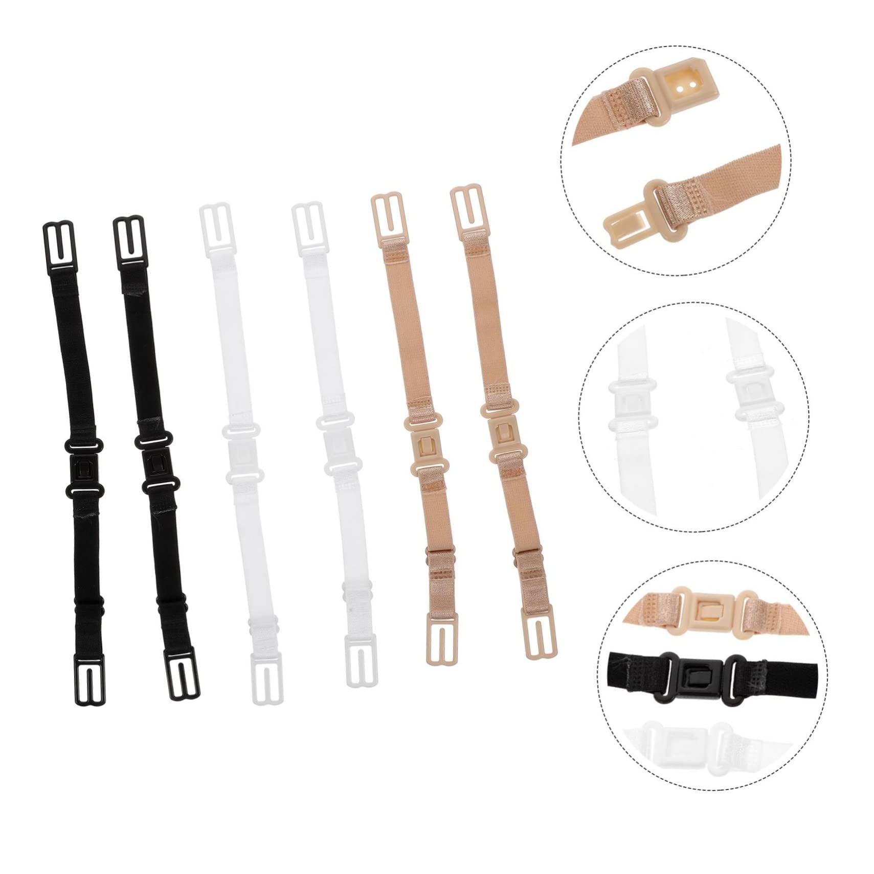 SHERCHPRY 48pièces Bretelles De Soutien- Élastiques Réglables Accessoires De Lingerie Couleurs Assorties