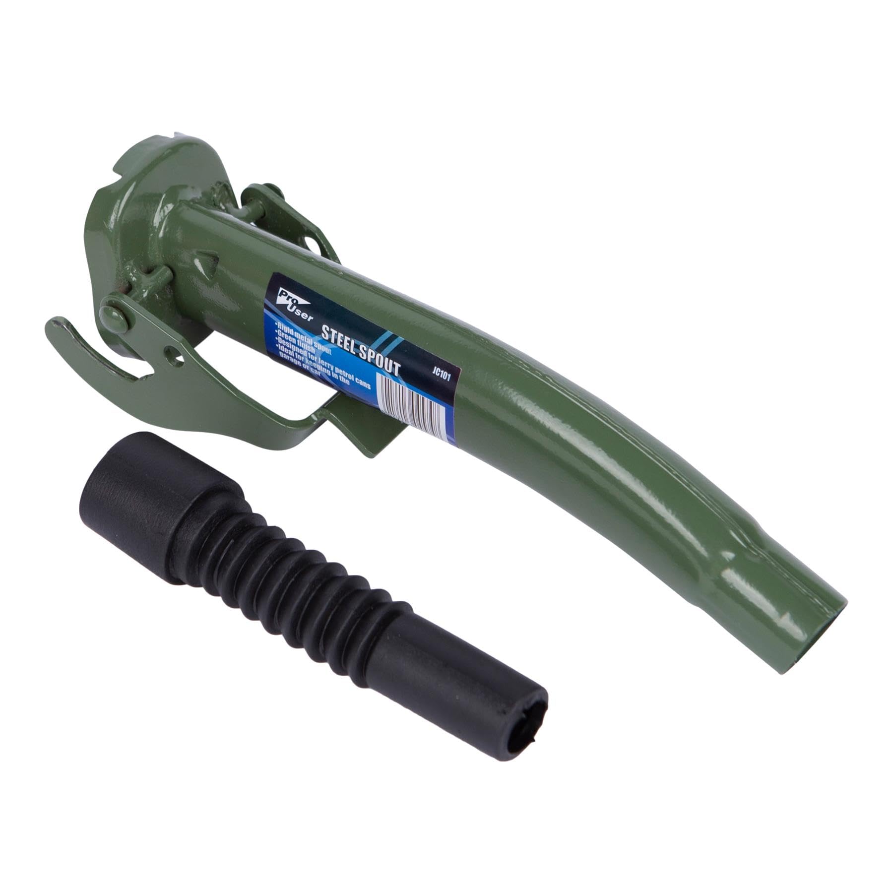 Metal Jerry Can Spout Steel Green 22cm Car Fuel Diesel Pour - JC101 Pro User