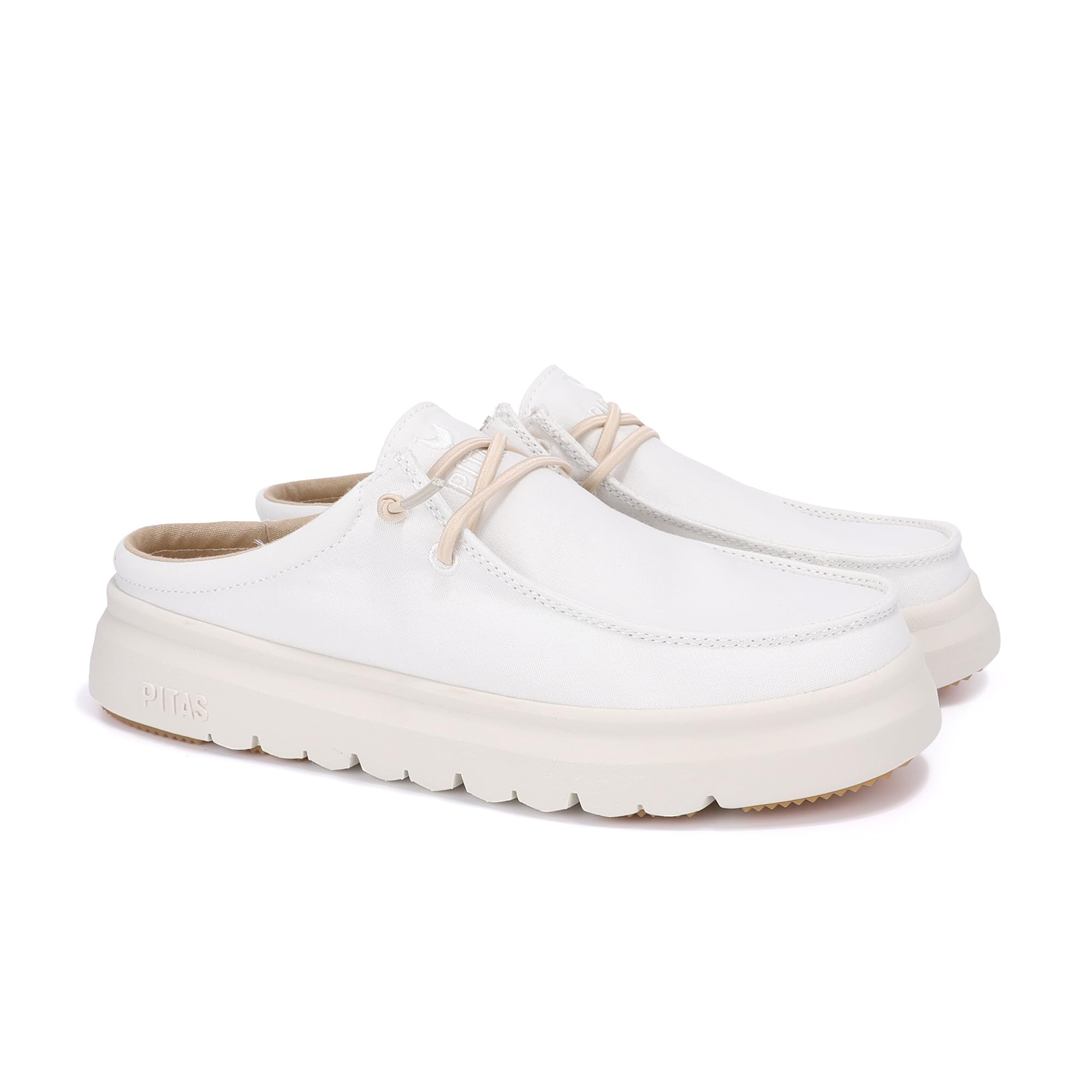 PITAS | Monaco | Zuecos de Mujer | Mocasines | Náuticos Casual | Zapatillas de Tela | Zapatos sin Cordones | Deportivas Casuales | Calzado de Walkinpitas