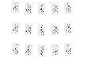 Olympic Flag Banner | Small Olympic Games Rings String Flags