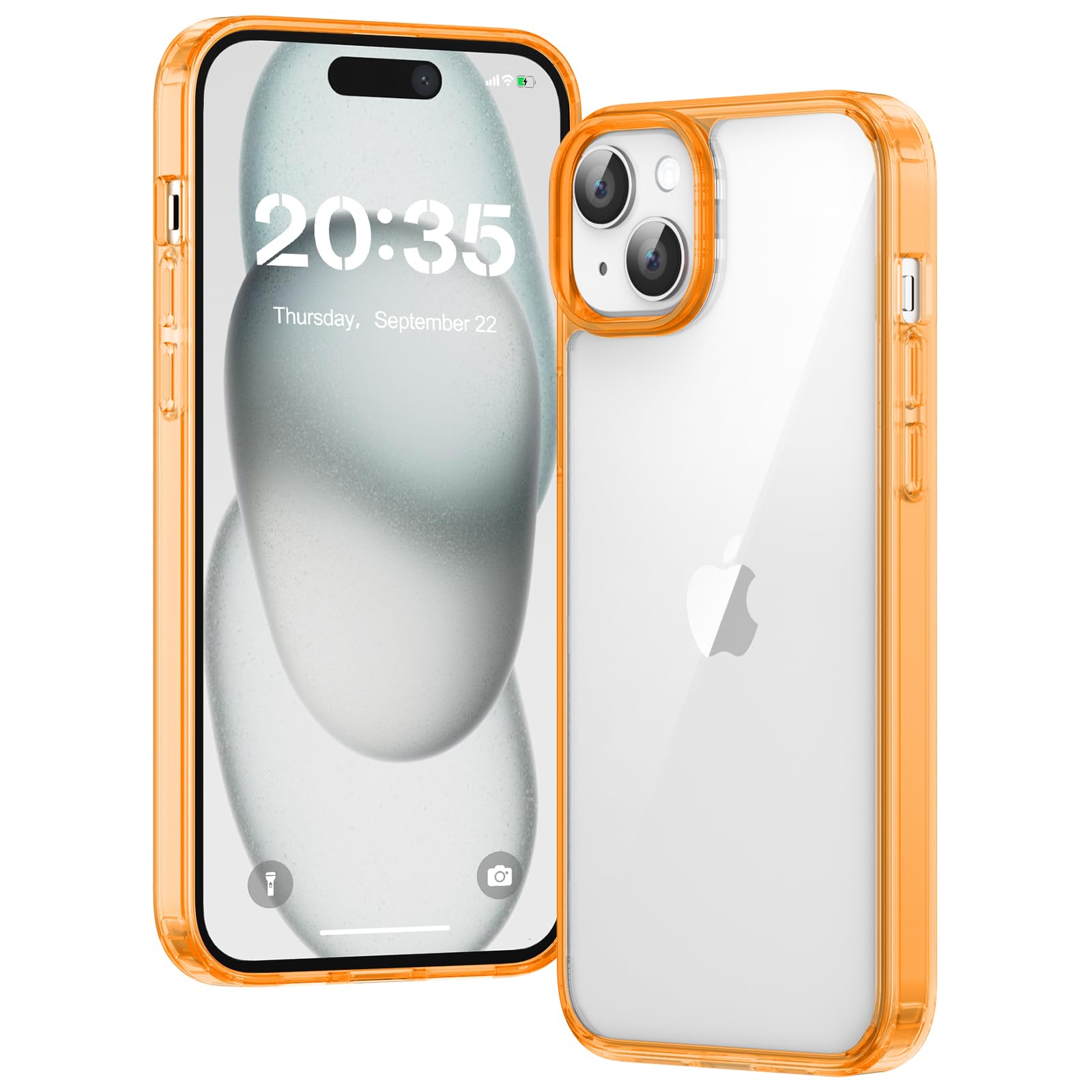 Clear Case for iPhone 15, Ultra Thin, Shockproof TPU Cover, Anti-Yellowing, Crystal Clear, Phone Case for Apple iPhone 15 - Clear — view 402