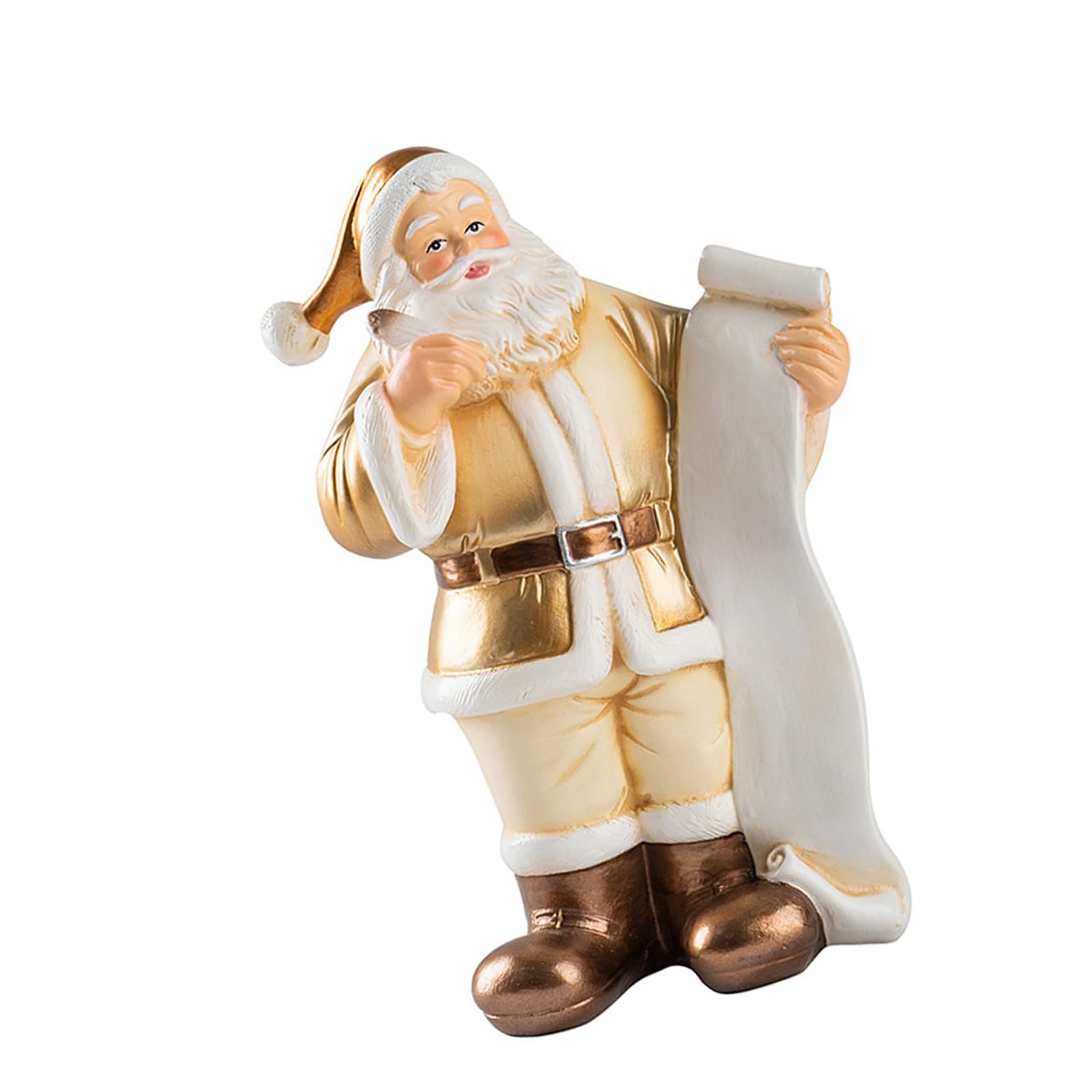 Statue de Père Noël en résine aux finitions haut de gamme