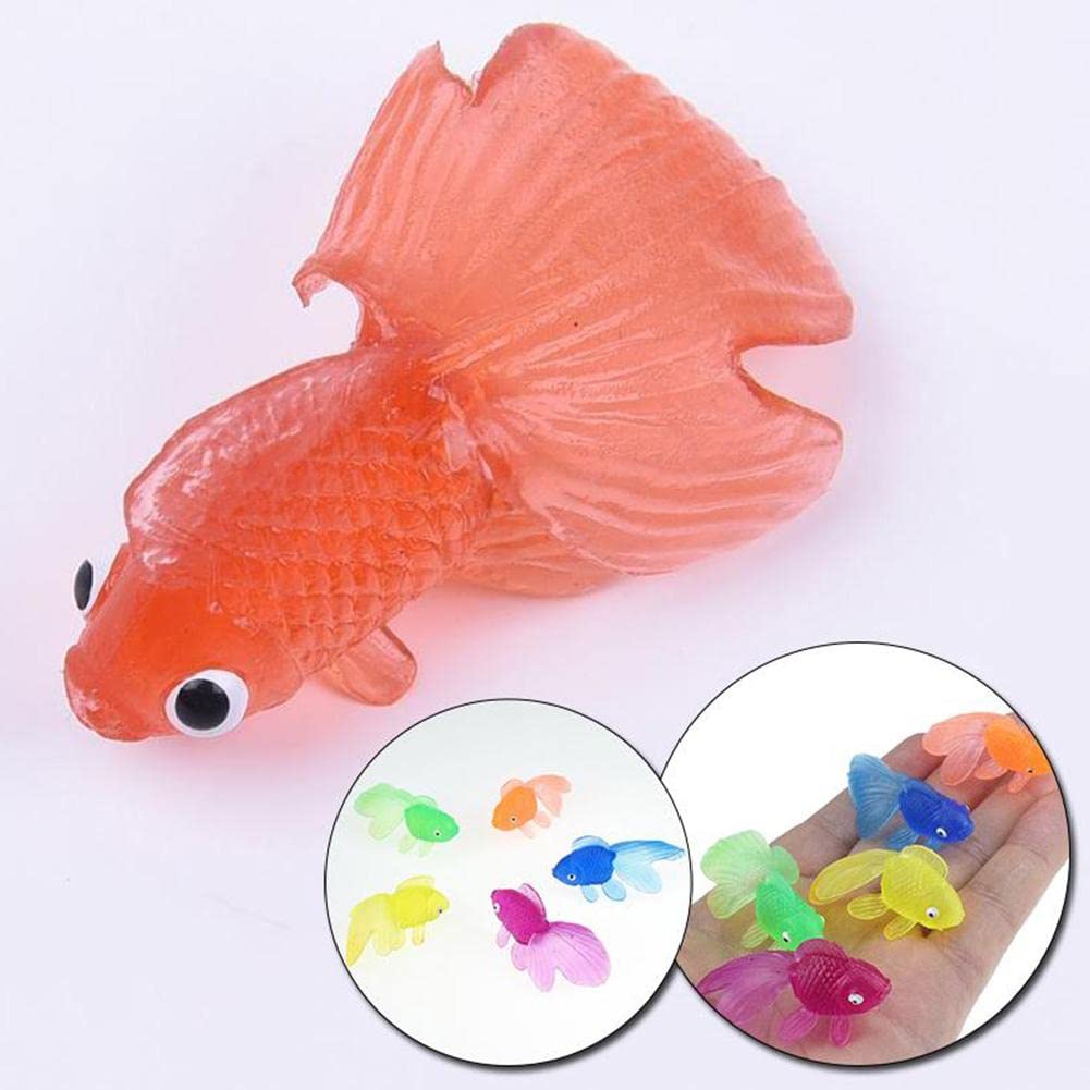 ミニチュアサイズのお祭り金魚♡ Amazon | 金魚 縁日すくい 10点セット ミニ金魚 人工金魚 金魚すくい