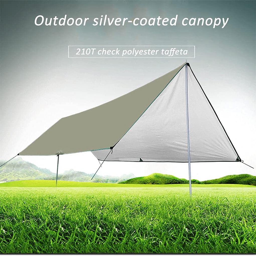 Abri Imperméable De Tente De Camping pour des Activités De Plein Air comme La Pêche d'alpinisme, Auvent De Voiture De Polyvalence Anti-UV De Tissu De Ripstop, 3x6m