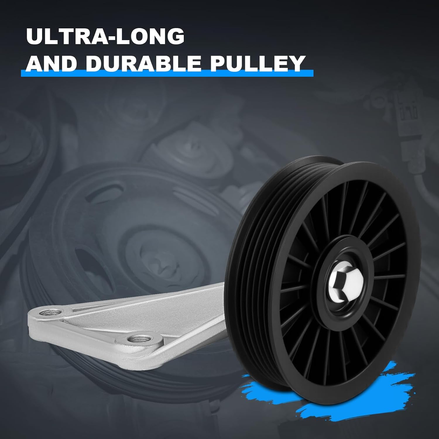 ECCPP A/C Compressor Bypass Pulley 34191 Durable Replacement for Smooth AC Performance Fits 1992-1994 for Ford Crown Victoria 4.6L