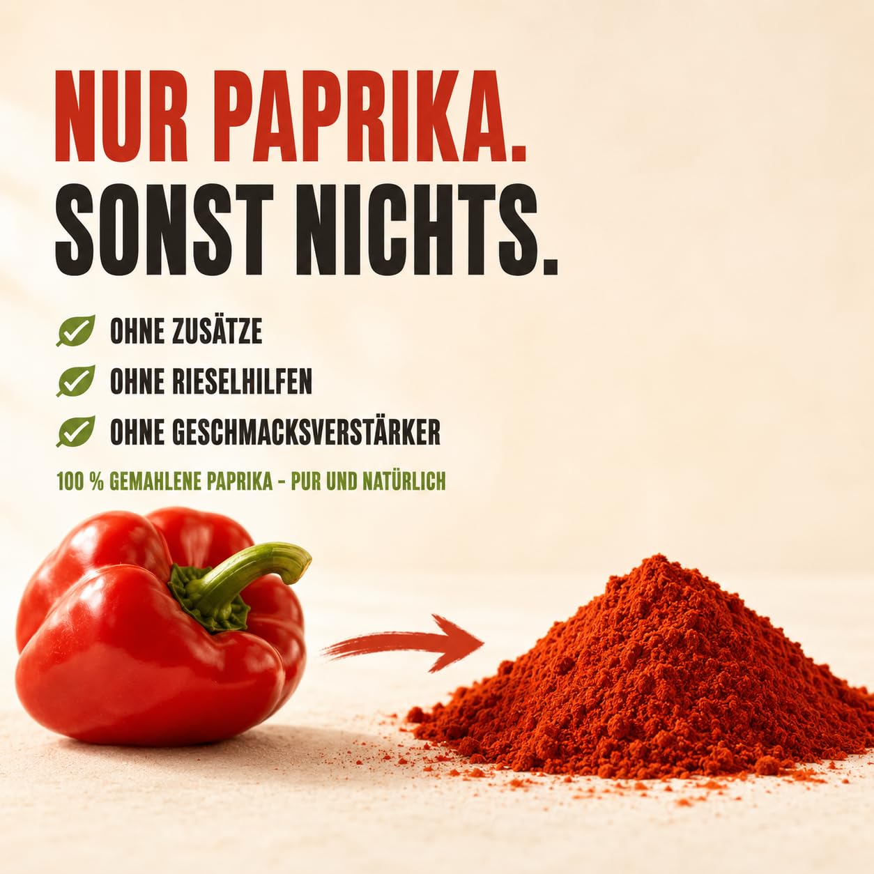 GiDeli Paprika Edelsüß Gemahlen 10kg im Eimer - 100% Paprika ohne Zusätze - Vegan & Glutenfrei - Spanisches Paprikapulver & Pimentón - Mildes Aroma - Rotes Gewürzpulver - Ideal für Gulasch & Pasta