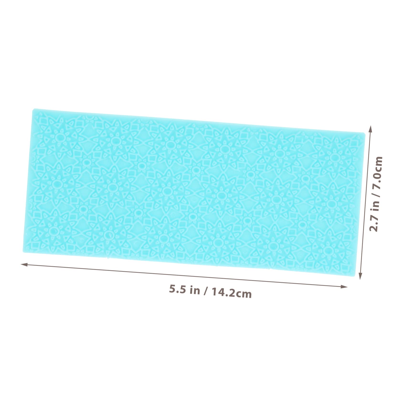 IWOWHERO Sturdy Plastic Clay Texture Impression Mats 6 Pieces Embossing Pads for Dough