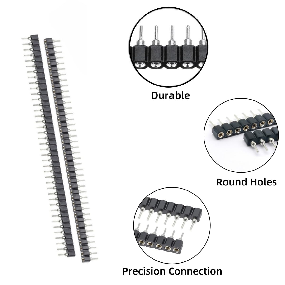 10x 1x40 Pin Stiftleiste Männlich + 10x 40P Buchse Produktbild-Vorschau 4