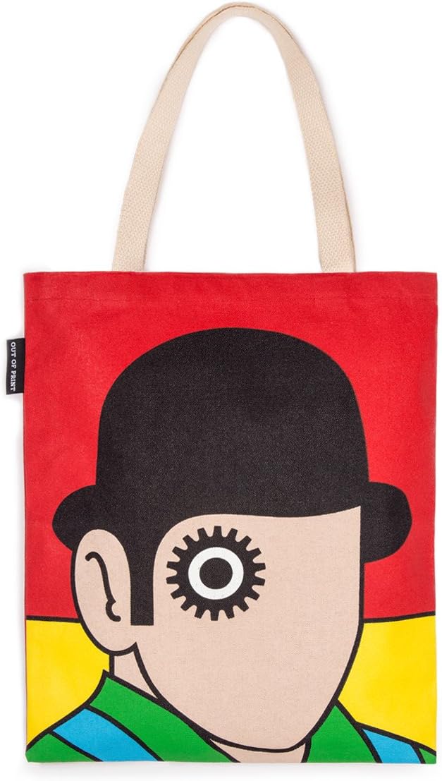 Out of Print Literary and Book-Themed Canvas Tote Carrying Bag for Book Lovers, Readers, and Bibliophiles