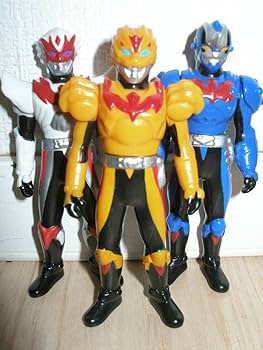 Amazon.co.jp: ソフビ人形 超星艦隊セイザーX 3体SET:ライオセイザー Amazon.co.jp: ソフビ人形 超星艦隊セイザーX 3体SET:ライオセイザー